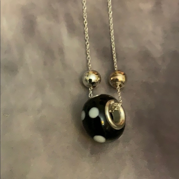 Murano Style Glass Bead Necklace & Earrings Set - Picture 3 of 8